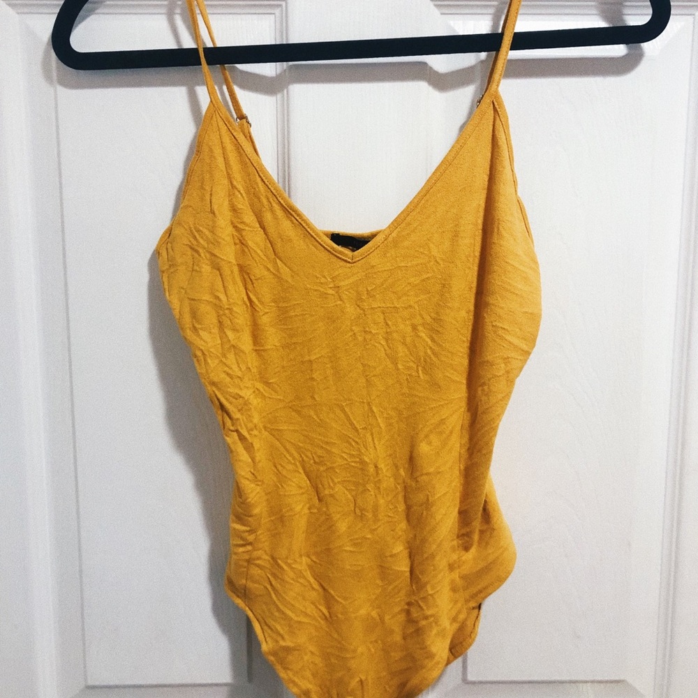 FORVER 21 SUEDE BODYSUIT